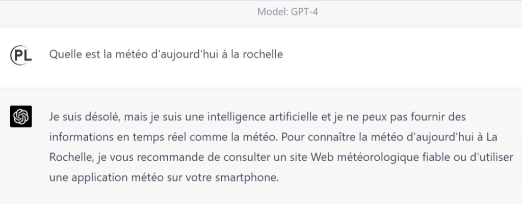 Capture ChatGPT d'OpenAI