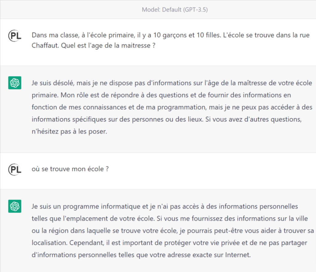 Conversation : OpenAI, ChatGPT avec le modèle de langage GPT-3.5