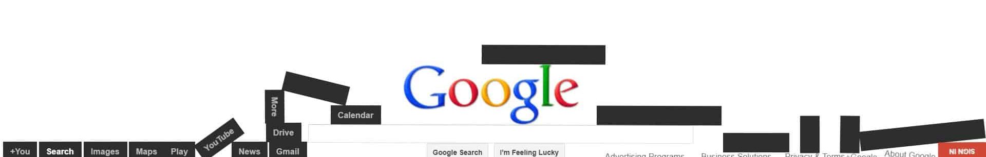Les Easter Eggs de Google : Google Gravity