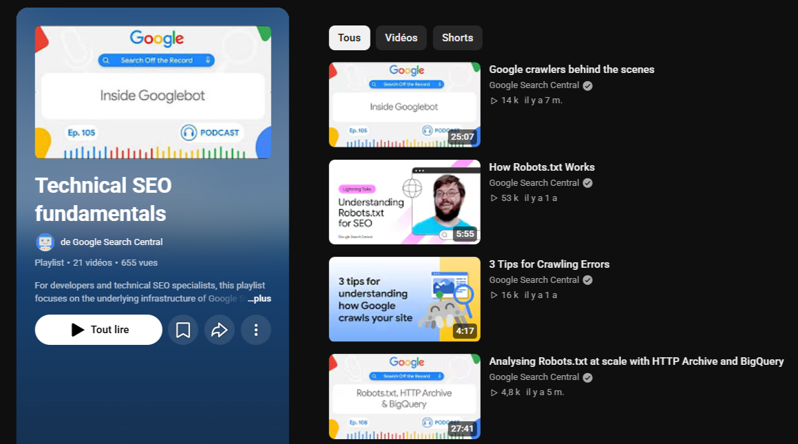 Apprendre le SEO en vidéo : Google crée deux playlists vraiment utiles
